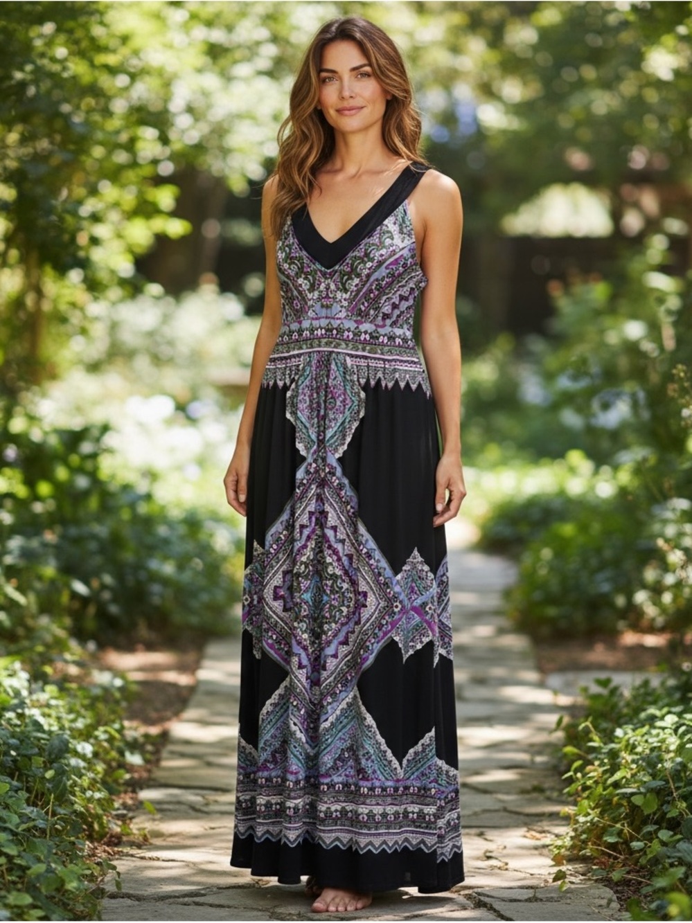 INC International Concepts Black Maxi Dress